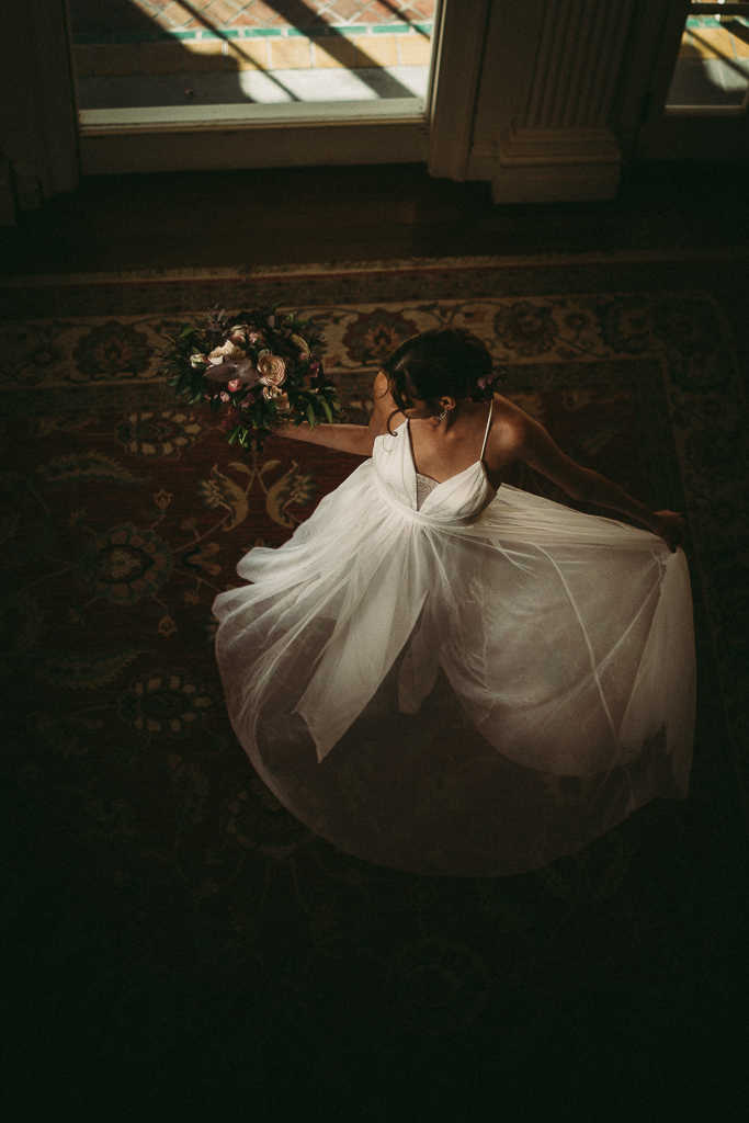 Blithewold Mansion wedding bride model
