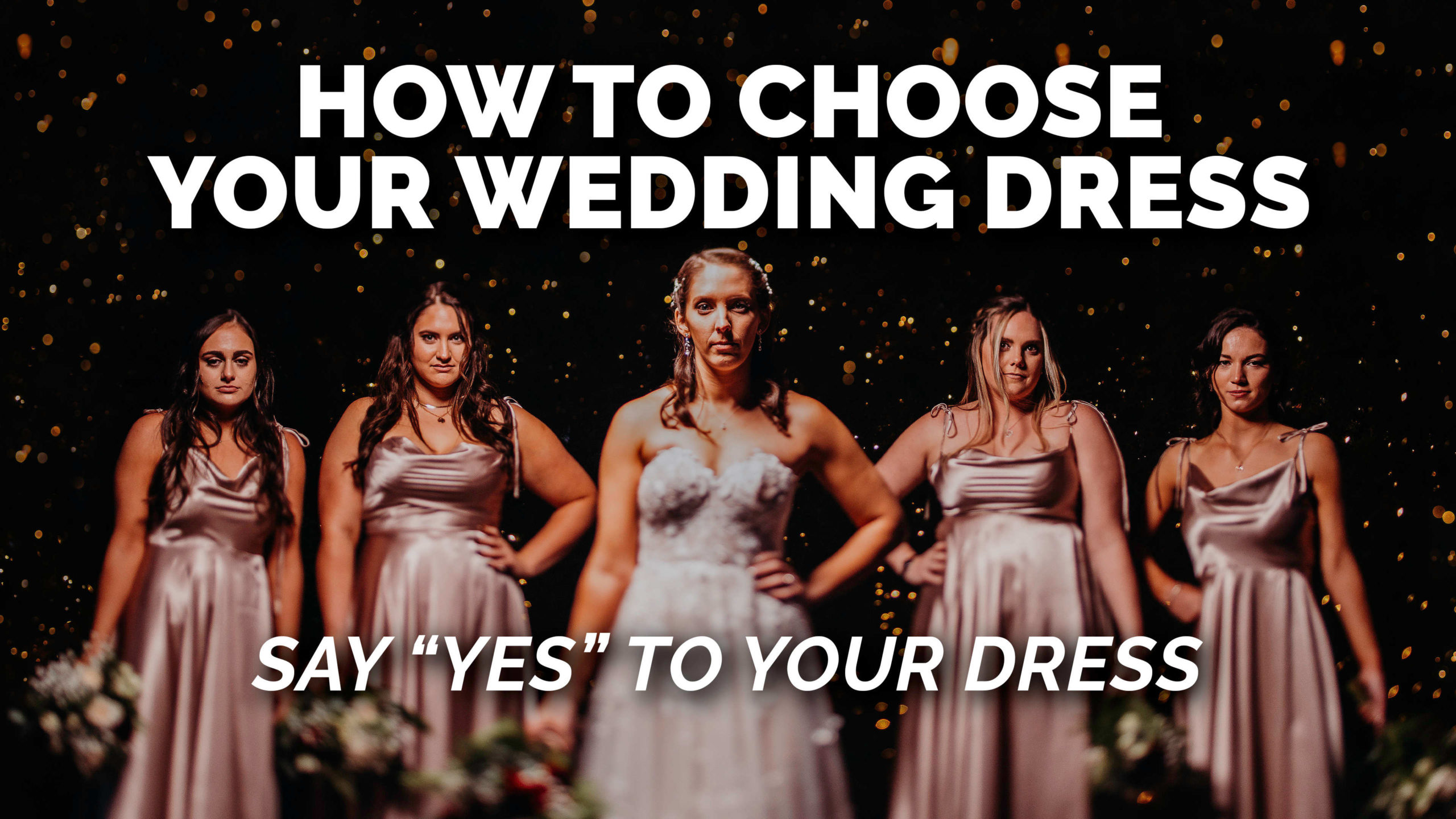 How to choose your wedding dress YouTube video thumbnail image.