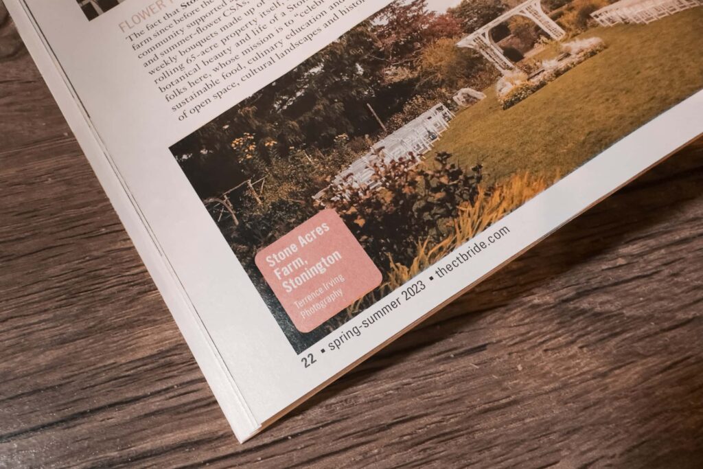 Terrence Irving Photography featured in The Connecticut Bride magazine.